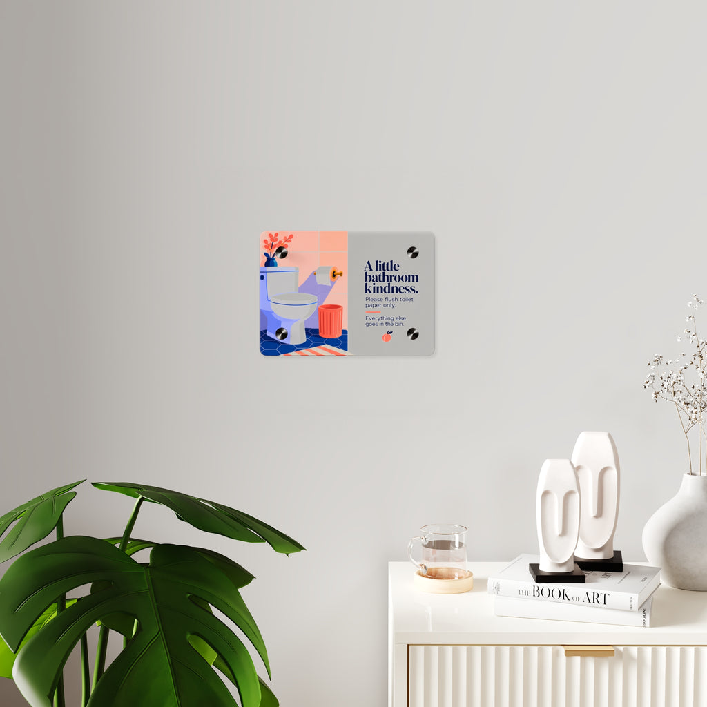 Bathroom Sign, 7x5 Acrylic (Bundle Piece)