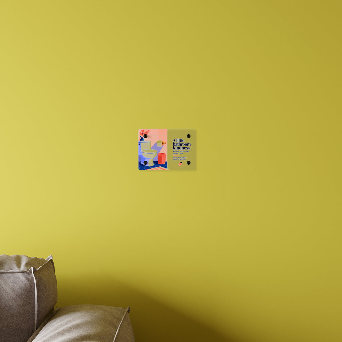 Bathroom Sign, 7x5 Acrylic (Bundle Piece)