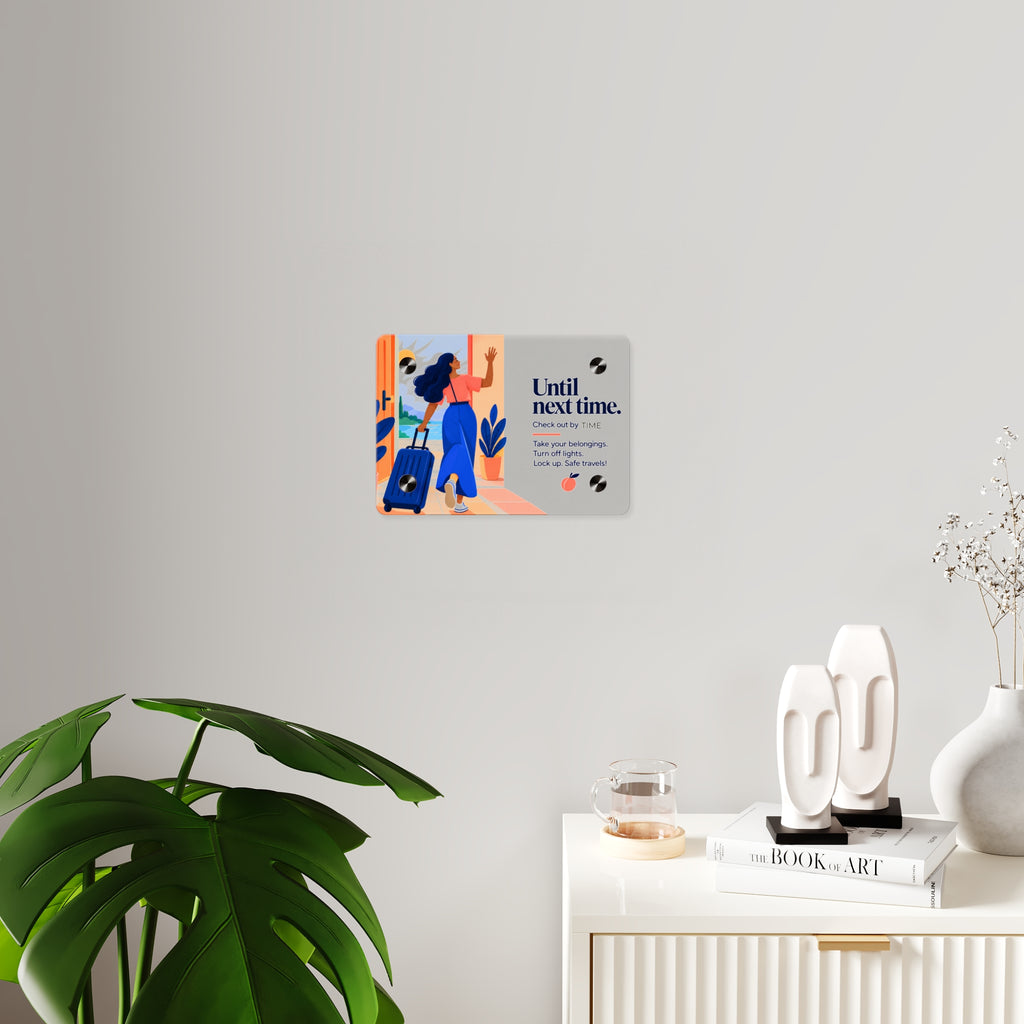 Checkout Sign, 7x5 Acrylic (Personalized)