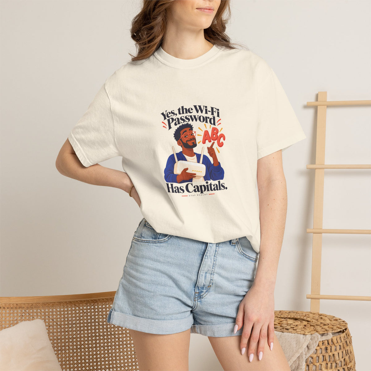 Yes, the Wi-Fi Password Has Capitals Tee